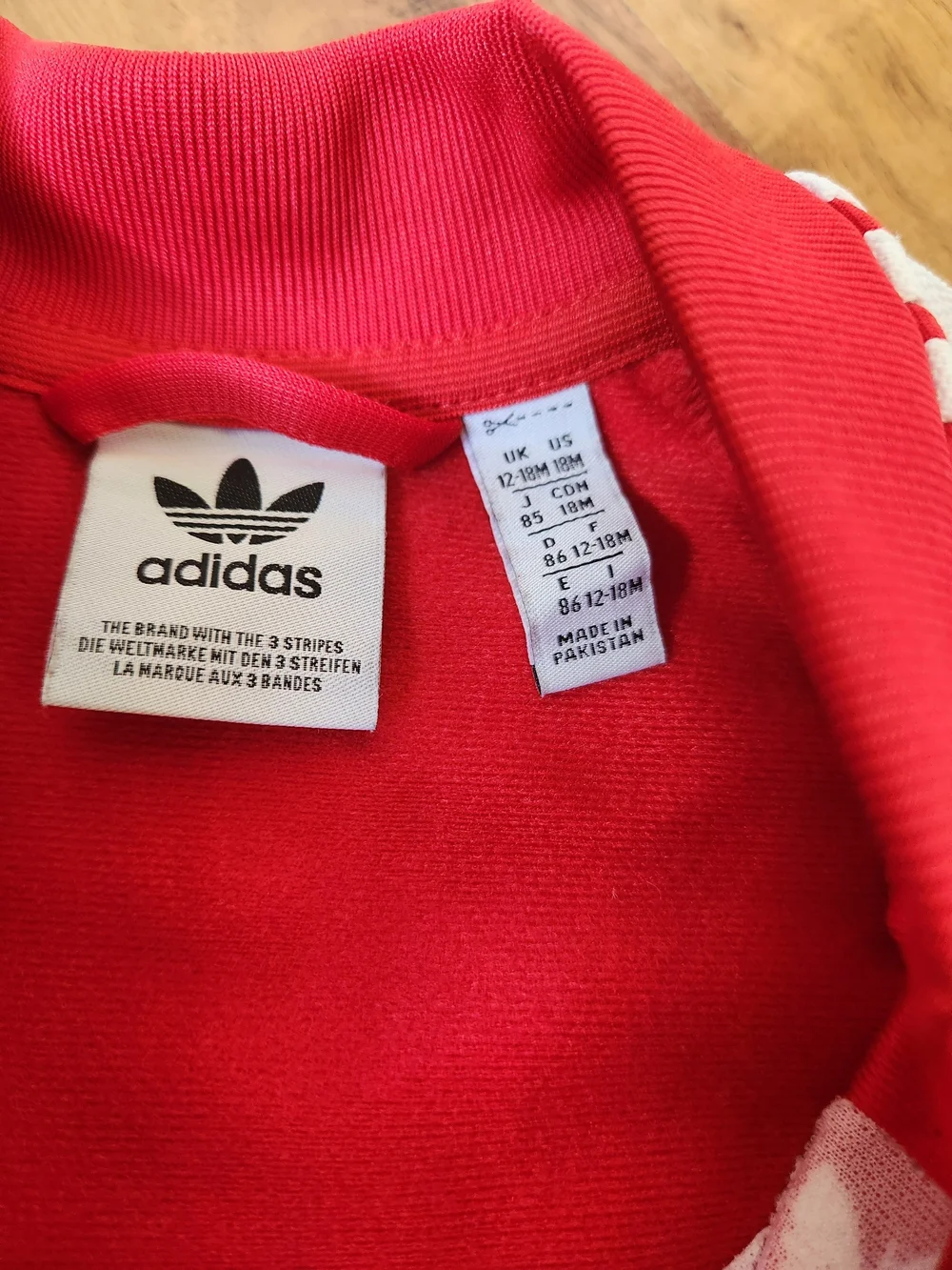 adidas Red Track Jacket & Pants Set. 12-18m EUC